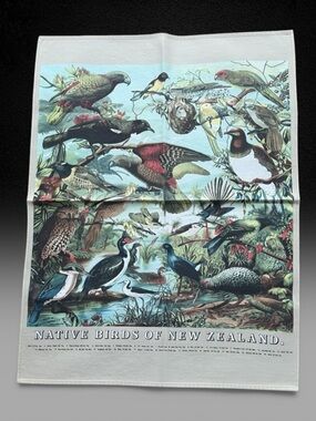 Prestige Native Birds of New Zealand Tea Towel
